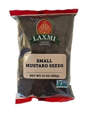 Laxmi Small Mustard Seeds in a 400g pack, ideal for cooking and seasoning.