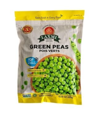 Laxmi Green Peas in a 300 gm package, nutrient-rich and versatile for healthy meals