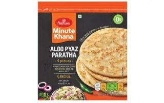 Haldirams Aloo Pyaaz Paratha, a traditional Indian flatbread with potato and onion filling