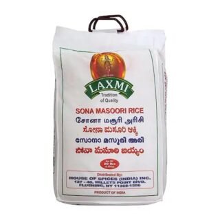 Laxmi Sona Masoori Rice 20 lb package